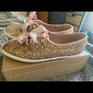 keds x kate spade new york glitter sneakers